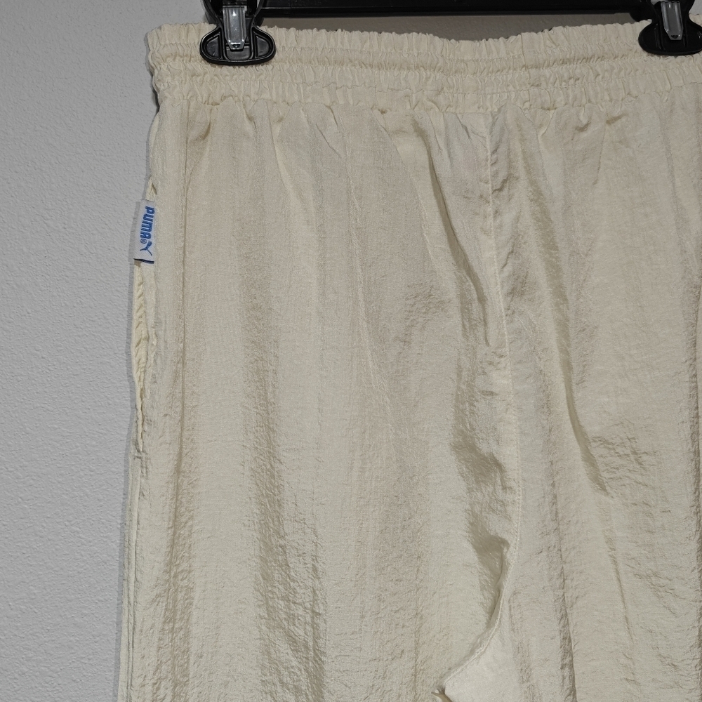 Vintage 90s Parachute Pants Large White Windbreaker Lightweight - Picture 4 of 13